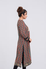 Allover Printed Viscose Ethnic Kurta - One Piece