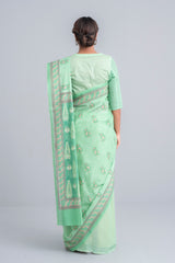 Women's Digital Printed Cotton Lawn Saree