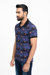 'Captain Marvel'-Themed Printed Polo Shirt - Marvel