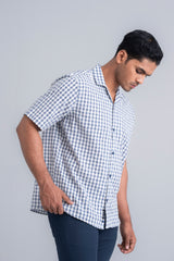 Men's Checkerd Casual Cotton Shirt