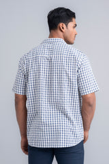 Men's Checkerd Casual Cotton Shirt