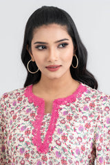 Digital Printed Viscose Ethnic Kurta - One Piece