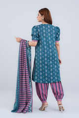 Printed Three-Piece Lawn Salwar Kameez Suit