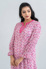 Digital Printed Viscose Ethnic Kurta - One Piece