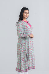 Digital Printed Viscose Ethnic Kurta - One Piece