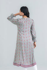 Digital Printed Viscose Ethnic Kurta - One Piece