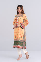 Digital Printed Lawn Kurta - One Piece