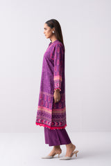 Long-Length Printed Relaxed Fit Lawn with Viscose Dupatta