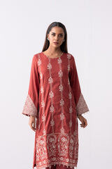 Long-Length Sequins Embroidered Smart Fit Lawn with Silk Dupatta