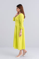 Long-Length Ethnic Kurta - One Piece