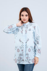 Relaxed Fit Georgette Floral Casual Shirt