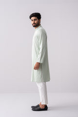 Regular Fit Jacquard Cotton Semi-Formal Panjabi