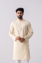 Regular Fit Jacquard Cotton Semi-Formal Panjabi