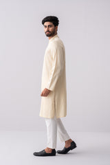 Regular Fit Jacquard Cotton Semi-Formal Panjabi