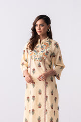 Long-Length Smart Fit Ethnic Kurta - One Piece