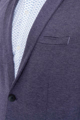 Slim Fit Knit Interlock Blazer