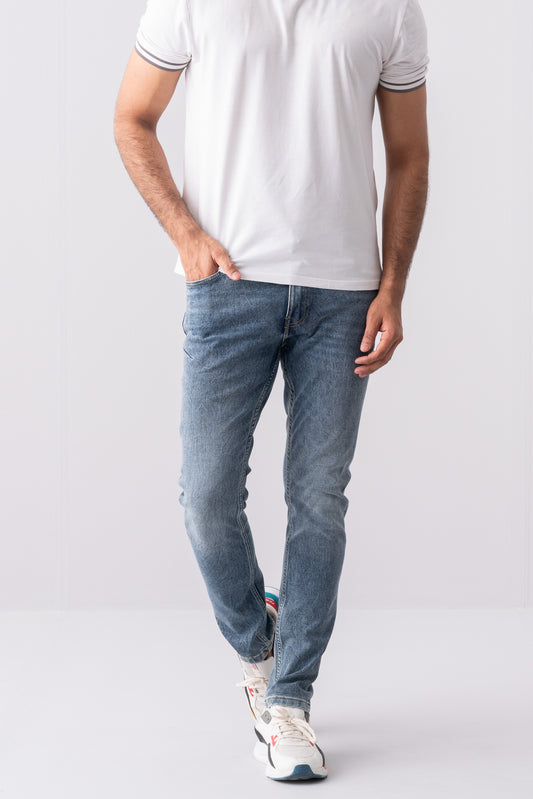 Skinny Fit Dusty Blue Jeans