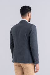 Classic Fit Hound's Tooth Textured Blazer