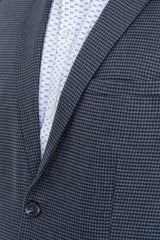 Classic Fit Hound's Tooth Textured Blazer