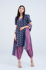 Printed Three-Piece Lawn Salwar Kameez Suit