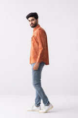 Regular Fit Dyed Casual Shirt