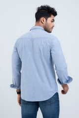 Regular Fit Cut-and-Sew Casual Shirt