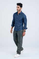 D-Fit Denim Casual Shirt