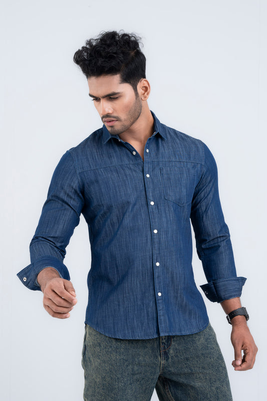 D-Fit Denim Casual Shirt