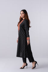 Long-Length Smart Fit Embroidered Formal Ethnic Set - Two Piece