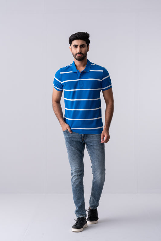 Regular Fit Yarn-Dyed Polo Shirt