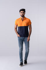 Regular Fit Yarn-Dyed Jersey Polo Shirt