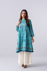 Mid-Length Relaxed Fit Ethnic Kurta - One Piece