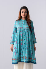 Mid-Length Relaxed Fit Ethnic Kurta - One Piece