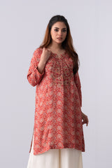 Short-Length Embroidered Smart Fit Ethnic Kurti