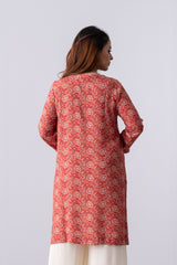 Short-Length Embroidered Smart Fit Ethnic Kurti