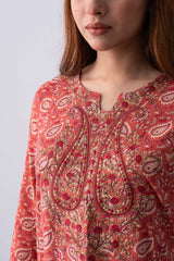 Short-Length Embroidered Smart Fit Ethnic Kurti