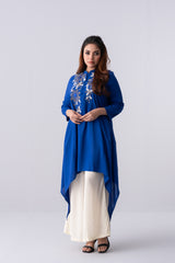 Short-Length Embroidered Smart Fit Ethnic Kurti