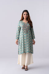 Short-Length Embroidered Smart Fit Ethnic Kurti