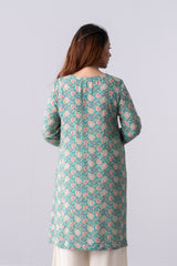 Short-Length Embroidered Smart Fit Ethnic Kurti