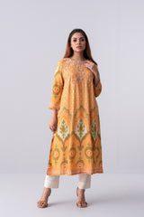 Long-Length Relaxed Fit Ethnic Kurta - One Piece