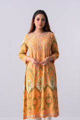 Long-Length Relaxed Fit Ethnic Kurta - One Piece