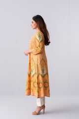 Long-Length Relaxed Fit Ethnic Kurta - One Piece