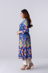 Long-Length Relaxed Fit Ethnic Kurta - One Piece