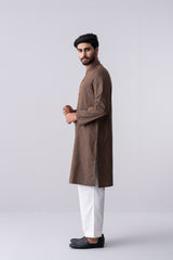 Regular Fit Cotton Semi-Formal Panjabi