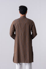 Regular Fit Cotton Semi-Formal Panjabi