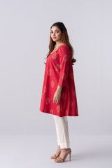 Short-Length Embroidered Smart Fit Ethnic Kurti