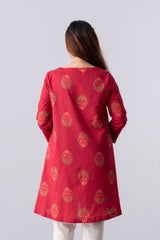 Short-Length Embroidered Smart Fit Ethnic Kurti