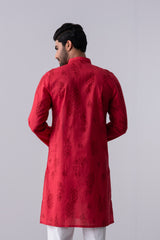 Slim Fit Printed Cotton Panjabi