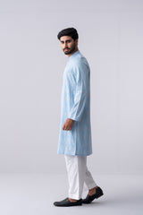 Regular Fit Cotton Semi-Formal Panjabi