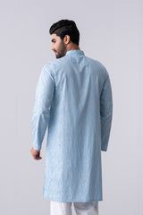 Regular Fit Cotton Semi-Formal Panjabi